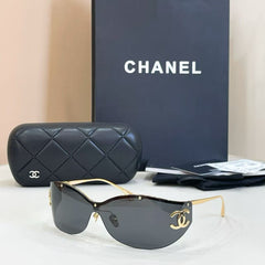 Fashion Black CC Visor Sunglasses