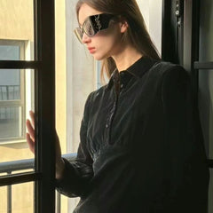 Chic Square YL Wide Temple Arms Sunglasses