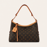 Leather Hobo Shoulder Handbag