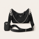 Nylon PR Crescent Shoulder Bag
