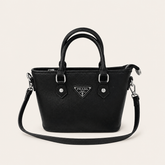 Leather PR Inspired Mini Tote Crossbody Bag
