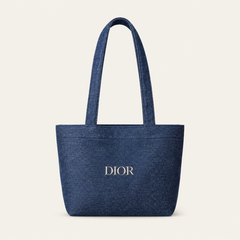 Navy Denim Tote Bag