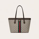 Brown GG Leather Shoulder Bag