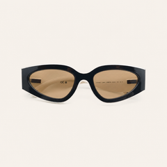 Wraparound in Black and White CC Sunglasses
