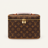 Vintage Leather Cosmetic Bag