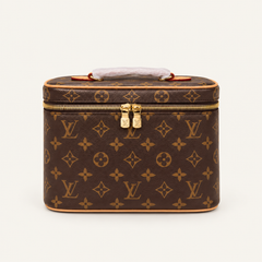 Vintage Leather Cosmetic Bag