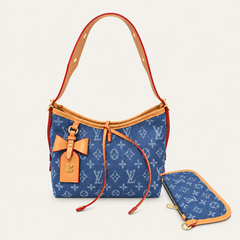 Blue Trim Hobo Bag