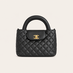 Black Quilted Leather CC Crossbody Bag
