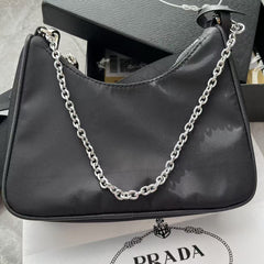 Nylon PR Crescent Shoulder Bag
