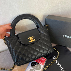 Black Quilted Leather CC Crossbody Bag