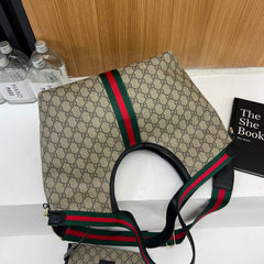 Embroidered Canvas GG Tote Bag Set