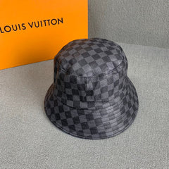 Black Damier Canvas Bucket Hat
