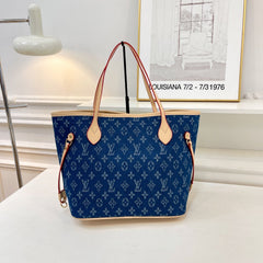 Leather Trim Shopper Bag