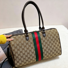 Brown GG Monogram Top Handle Bag