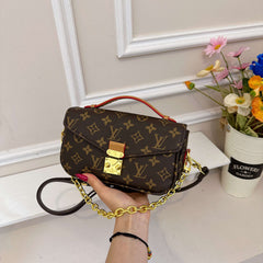 Vintage Leather Monogram  Bag