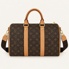 Leather Trim Travel Bag