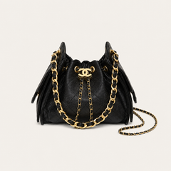 Black Leather CC   Top Handle Bag