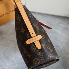 Leather Hobo Shoulder Handbag