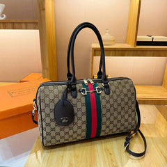 Brown GG Monogram Top Handle Bag