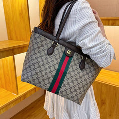 Brown GG  Leather Shoulder Bag