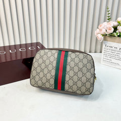 Leather GG Stripe Crossbody  Bag