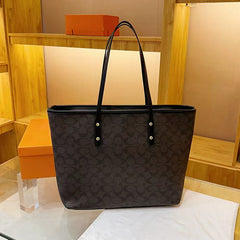 Leather CH Tote Bag 3-Piece Set
