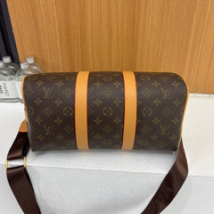 Leather Trim Travel Bag