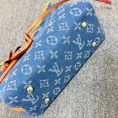 Blue Trim Hobo Bag